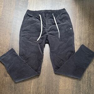 Vuori Dark Gray Cords with Drawstring